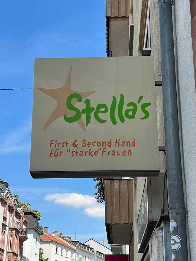 Stellas First und Second Hand Frauenmode Sandweg Nordend Frankfurt