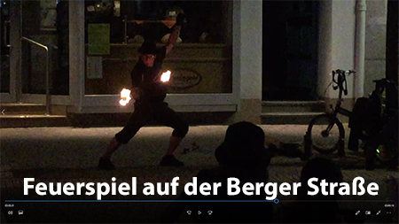 Frankfurt Berger Straße Feuerspiel